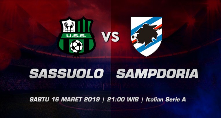 Prediksi Skor Bola Sassuolo vs Sampdoria 16 Maret 2019