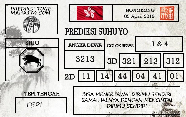 Prediksi Togel Hongkong Hari Ini Tanggal 05 April 2019