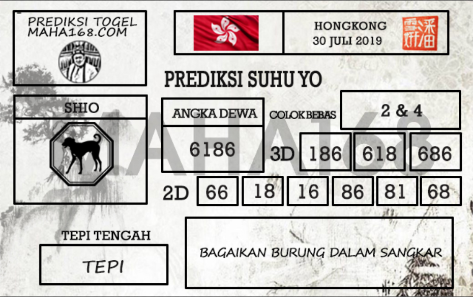 Prediksi Togel Hongkong Hari Ini Tanggal 30 Juli