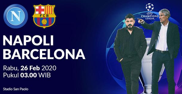 Prediksi Skor Bola Napoli VS Barcelona 26 Februari 2020