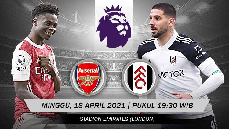 Prediksi Skor Bola Arsenal VS Fulham 18 April 2021