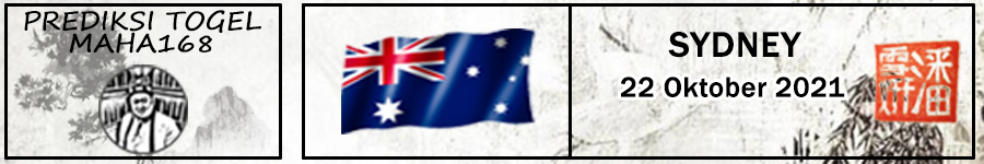 prediksi togel sydney jumat 22 oktober 2021