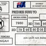 Prediksi Togel Sydney Hari Ini Tanggal 03 Maret 2019
