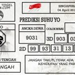 Prediksi Togel Singapore Hari Ini Tanggal 04 April 2019