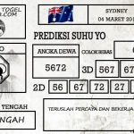 Prediksi Togel Sydney Hari Ini Tanggal 04 Maret 2019