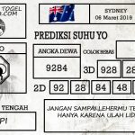 Prediksi Togel Sydney Hari Ini Tanggal 06 Maret 2019