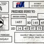Prediksi Togel Sydney Hari Ini Tanggal 10 Maret 2019