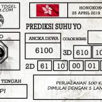 Prediksi Togel Hongkong Hari Ini Tanggal 25 April 2019
