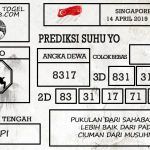 Prediksi Togel Singapore Hari Ini Tanggal 14 April 2019