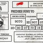 Prediksi Togel Singapore Hari Ini Tanggal 25 April 2019