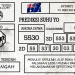 Prediksi Togel Sydney Hari Ini Tanggal 01 Mei 2019