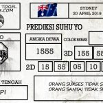 Prediksi Togel Sydney Hari Ini Tanggal 20 April 2019