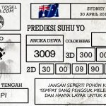 Prediksi Togel Sydney Hari Ini Tanggal 30 April 2019
