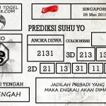 Prediksi Togel Singapore Hari Ini Tanggal 26 Mei 2019