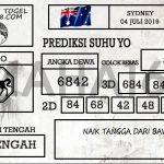Prediksi Togel Sydney Hari Ini Tanggal 04 Juli 2019