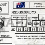 Prediksi Togel Sydney Hari Ini Tanggal 22 Juni 2019