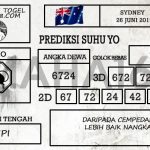 Prediksi Togel Sydney Hari Ini Tanggal 26 Juni 2019