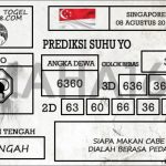 Prediksi Togel Singapore Hari Ini Tanggal 08 Agustus