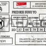 Prediksi Togel Singapore Hari Ini Tanggal 10 Agustus