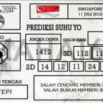 Prediksi Togel Singapore Hari Ini Tanggal 11 Juli