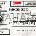 Prediksi Togel Singapore Hari Ini Tanggal 12 Agustus
