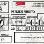 Prediksi Togel Singapore Hari Ini Tanggal 14 Agustus
