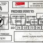 Prediksi Togel Singapore Hari Ini Tanggal 15 Agustus
