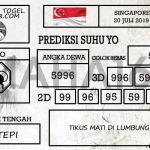 Prediksi Togel Singapore Hari Ini Tanggal 20 Juli