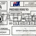 Prediksi Togel Sydney Hari Ini Tanggal 03 Agustus