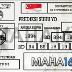 Prediksi Togel Singapore Hari Ini Tanggal 09 September