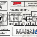 Prediksi Togel Singapore Hari Ini Tanggal 12 September