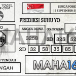 Prediksi Togel Singapore Hari Ini Tanggal 19 September