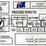 Prediksi Togel Sydney Hari Ini Tanggal 04 Agustus