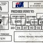 Prediksi Togel Sydney Hari Ini Tanggal 27 Agustus
