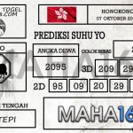 Prediksi Togel Hongkong Hari Ini Tanggal 07 Oktober