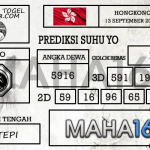 Prediksi Togel Hongkong Hari Ini Tanggal 13 September