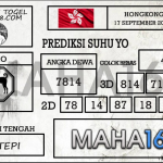 Prediksi Togel Hongkong Hari Ini Tanggal 17 September