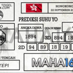 Prediksi Togel Hongkong Hari Ini Tanggal 22 September