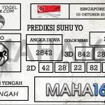 Prediksi Togel Singapore Hari Ini Tanggal 03 Oktober