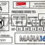 Prediksi Togel Singapore Hari Ini Tanggal 10 Oktober