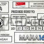 Prediksi Togel Singapore Hari Ini Tanggal 30 September