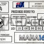 Prediksi Togel Sydney Hari Ini Tanggal 02 Oktober