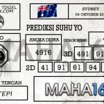Prediksi Togel Sydney Hari Ini Tanggal 04 Oktober