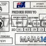 Prediksi Togel Sydney Hari Ini Tanggal 05 Oktober