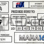 Prediksi Togel Sydney Hari Ini Tanggal 30 September