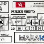 Prediksi Togel Hongkong Hari Ini Tanggal 09 November