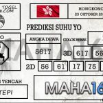 Prediksi Togel Hongkong Hari Ini Tanggal 23 Oktober