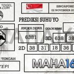 Prediksi Togel Singapore Hari Ini Tanggal 02 November