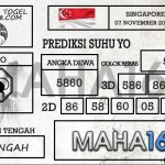 Prediksi Togel Singapore Hari Ini Tanggal 07 November