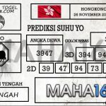 Prediksi Togel Hongkong Hari Ini Tanggal 26 November